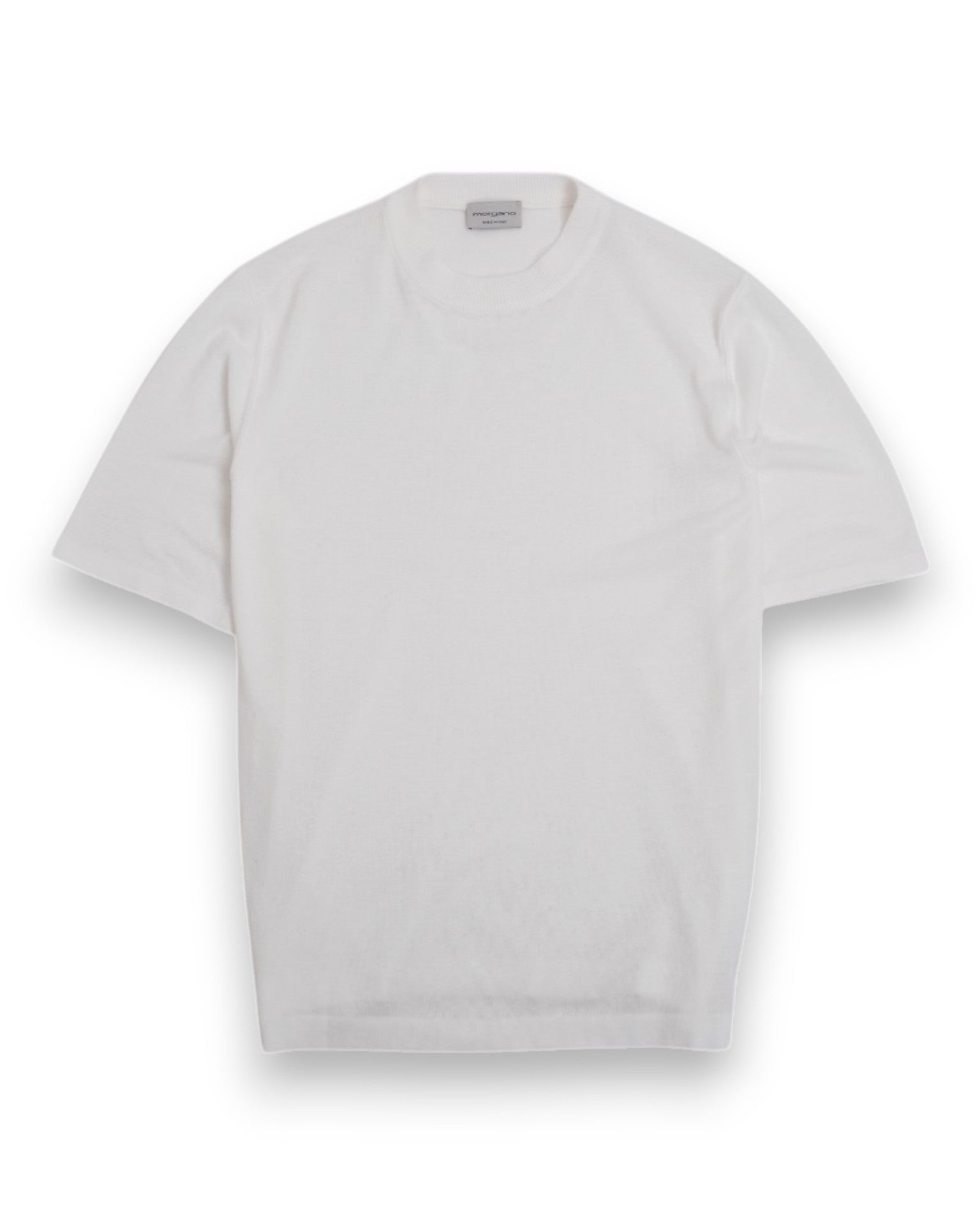 Off-White Cotton Short-Sleeve Crewneck