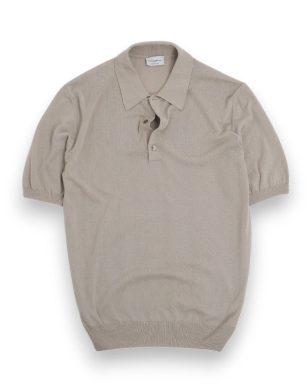 Beige Cotton Polo