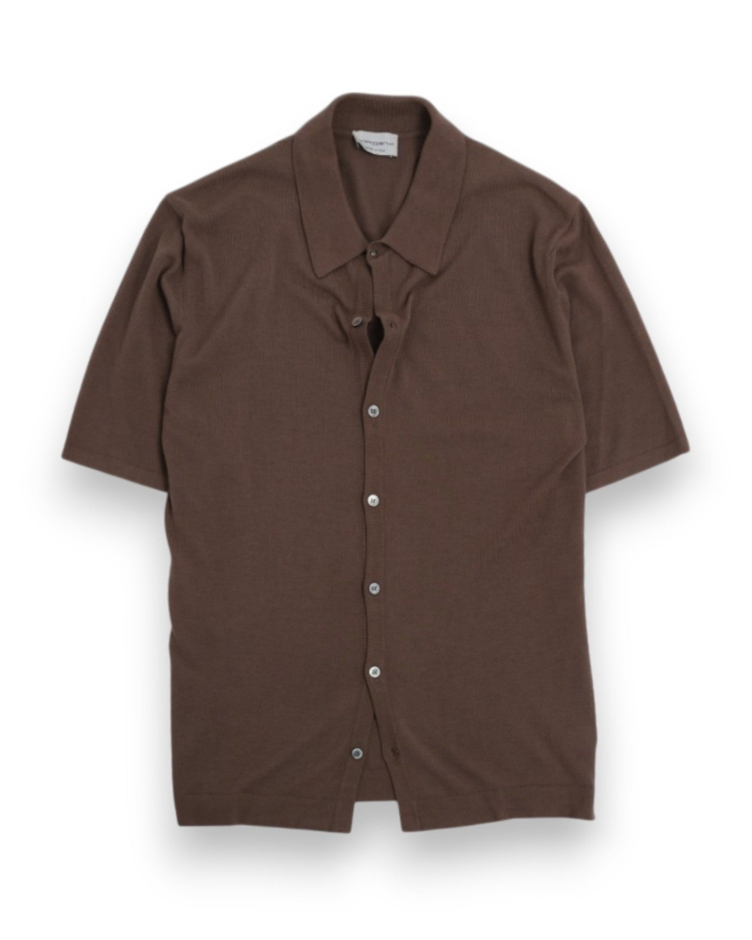Cocoa Cotton Short-Sleeve Polo