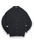 Dark Grey Lambsool Deep V-Neck Cardigan