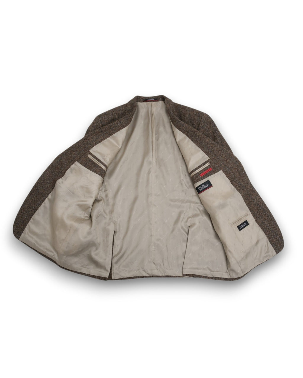 Black/Brown Herringbone Tweed Sports Jacket