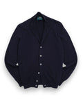 Navy Cotton/Cashmere Cardigan