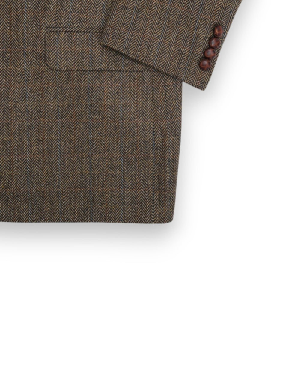 Black/Brown Herringbone Tweed Sports Jacket