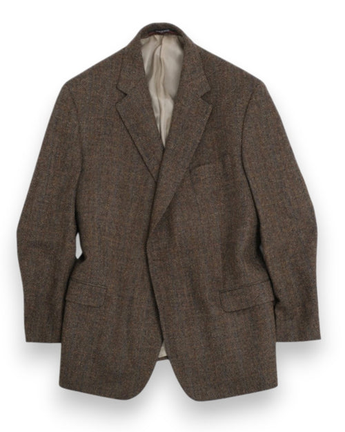Black/Brown Herringbone Tweed Sports Jacket