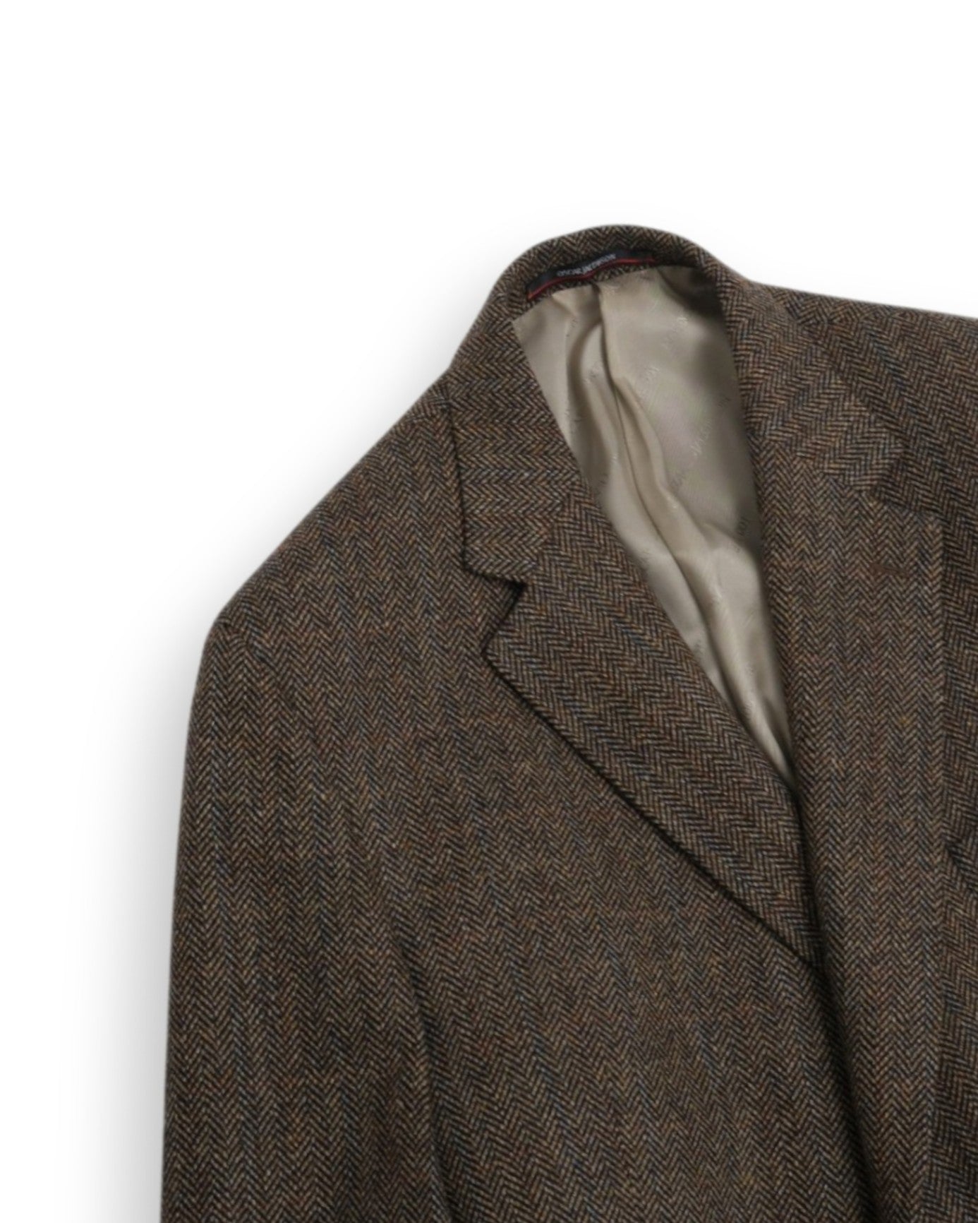 Black/Brown Herringbone Tweed Sports Jacket