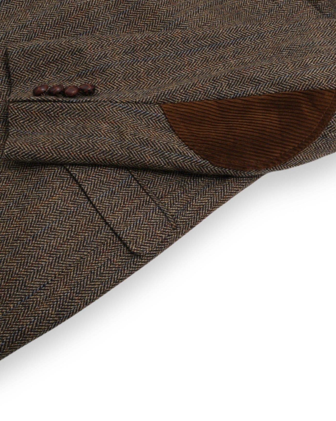 Black/Brown Herringbone Tweed Sports Jacket