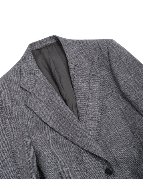Black/Grey Herringbone Sports Jacket