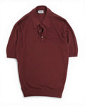 Pale Red Wine Cotton/Linen Polo