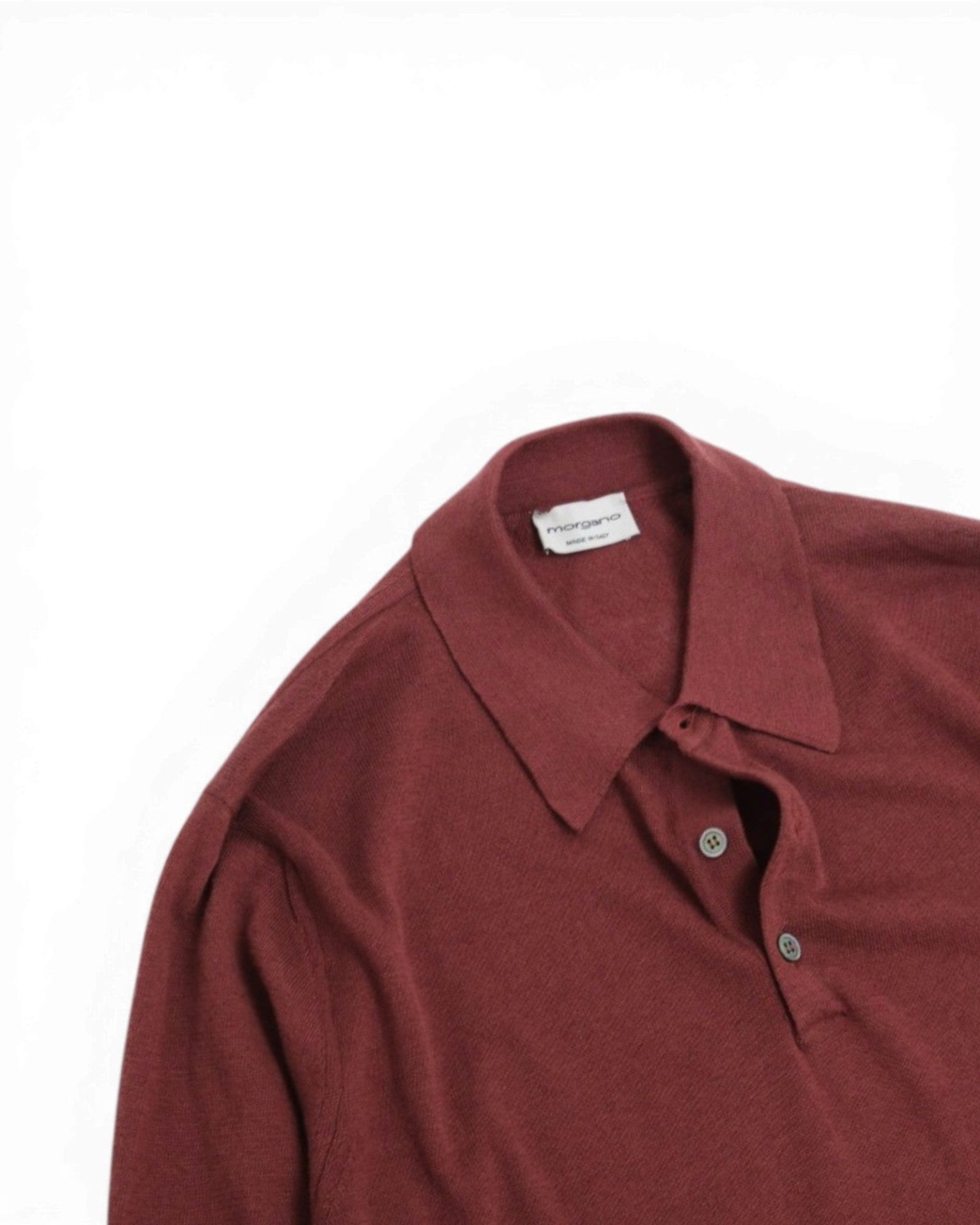 Pale Red Wine Cotton/Linen Polo