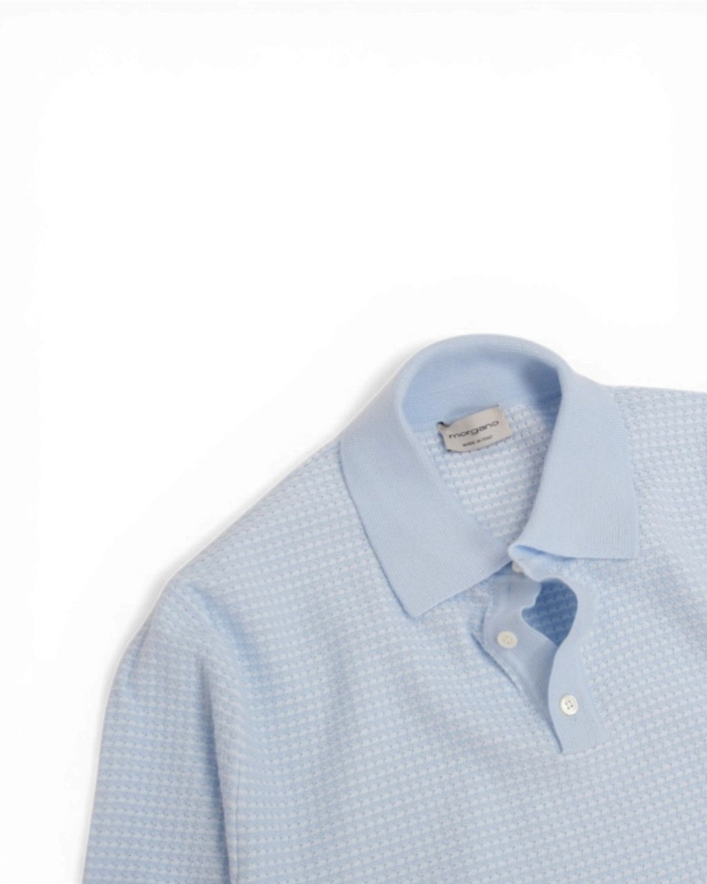 Baby Blue Jacquard Polo
