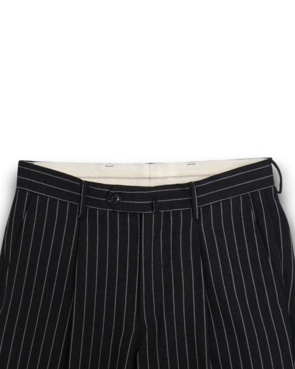 Charcoal Chalk-Stripe Flannel Suit
