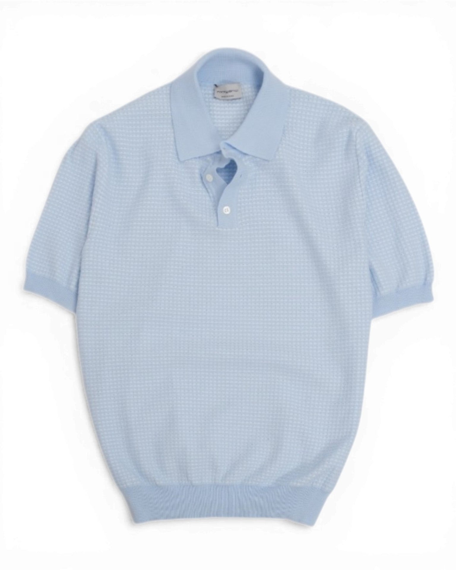Baby Blue Jacquard Polo