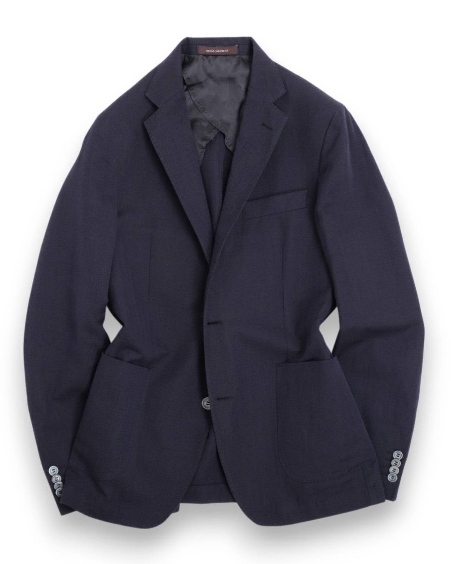 Navy Herringbone Twill Suit