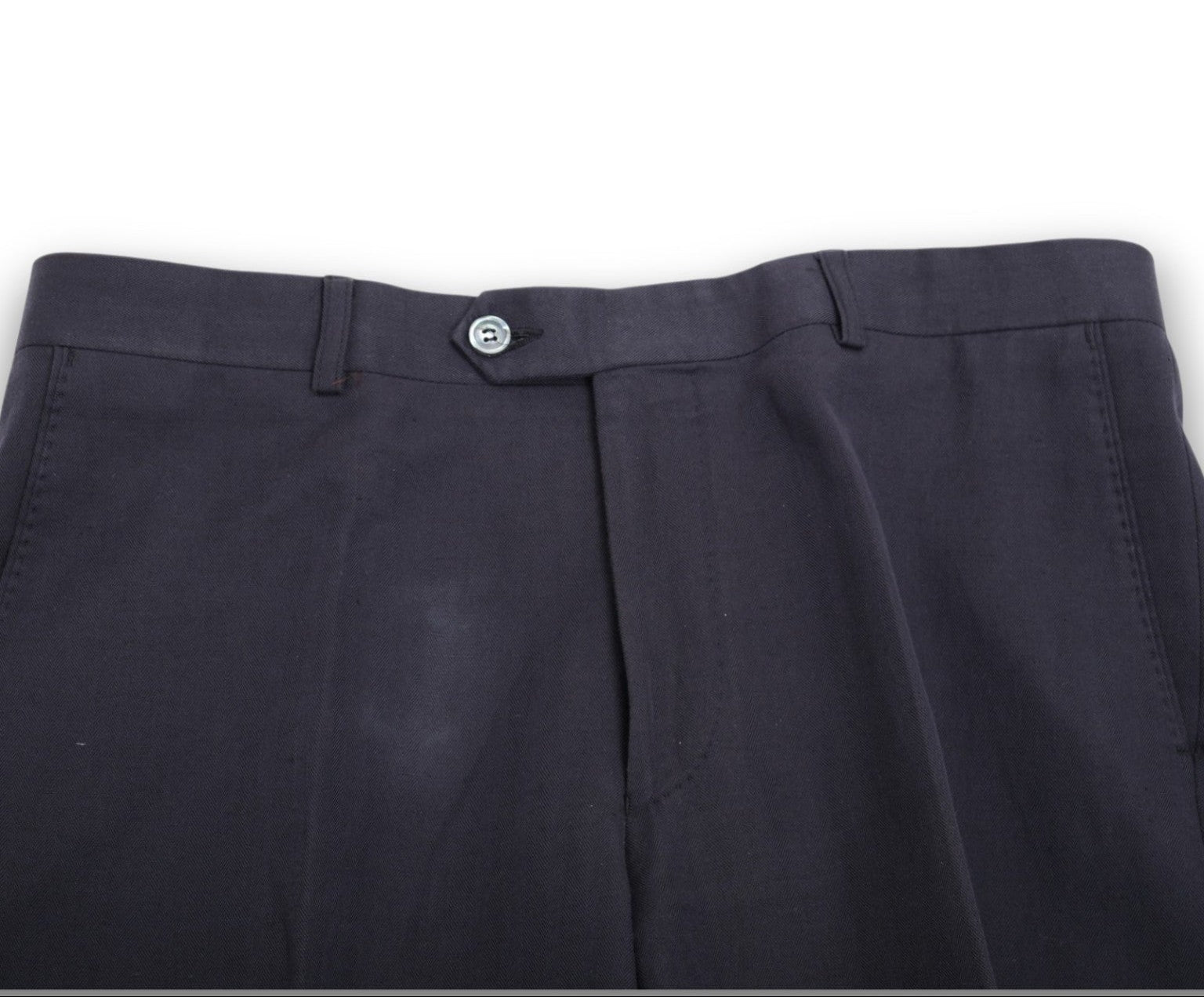 Navy Herringbone Twill Suit