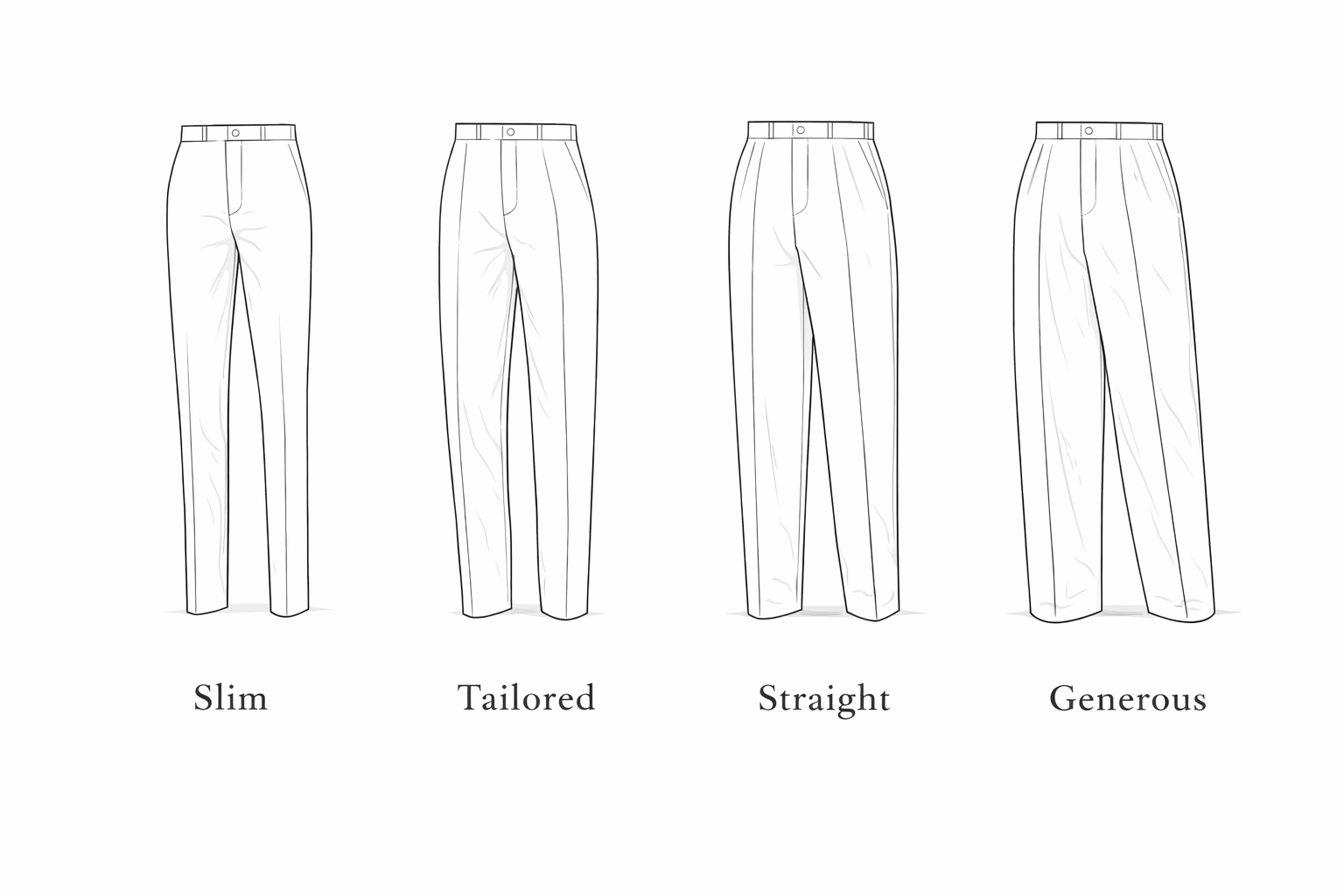 Double Pleated Khaki Cotton Trousers