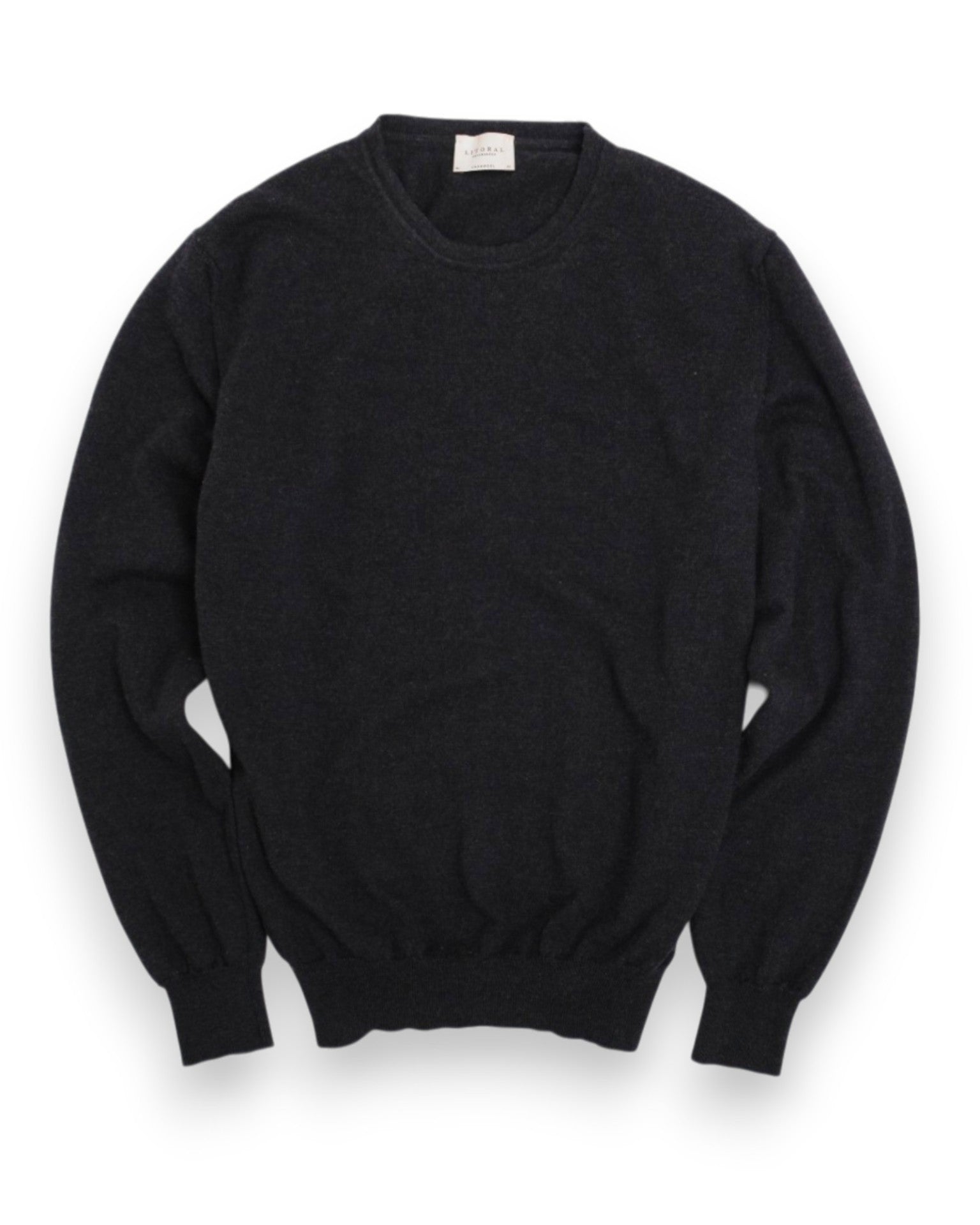 Anthracite Virgin Wool Crewneck