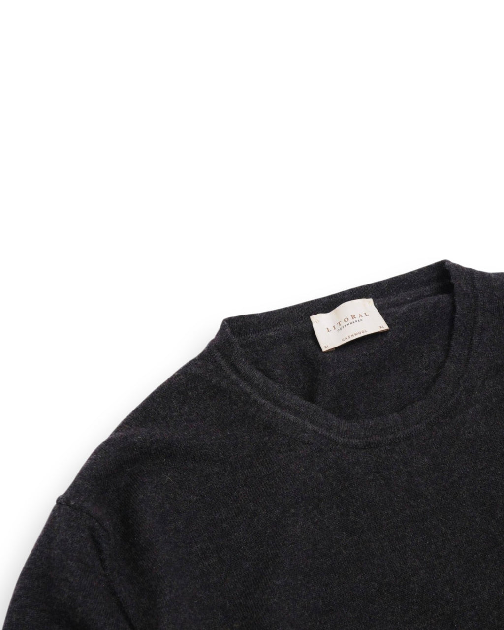 Anthracite Virgin Wool Crewneck