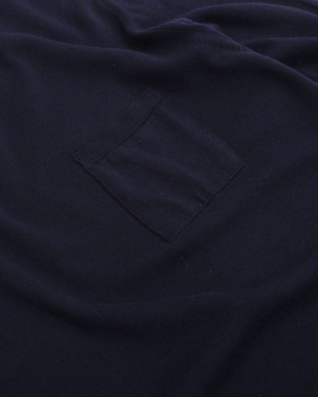 Navy Cotton Short-Sleeve Crewneck