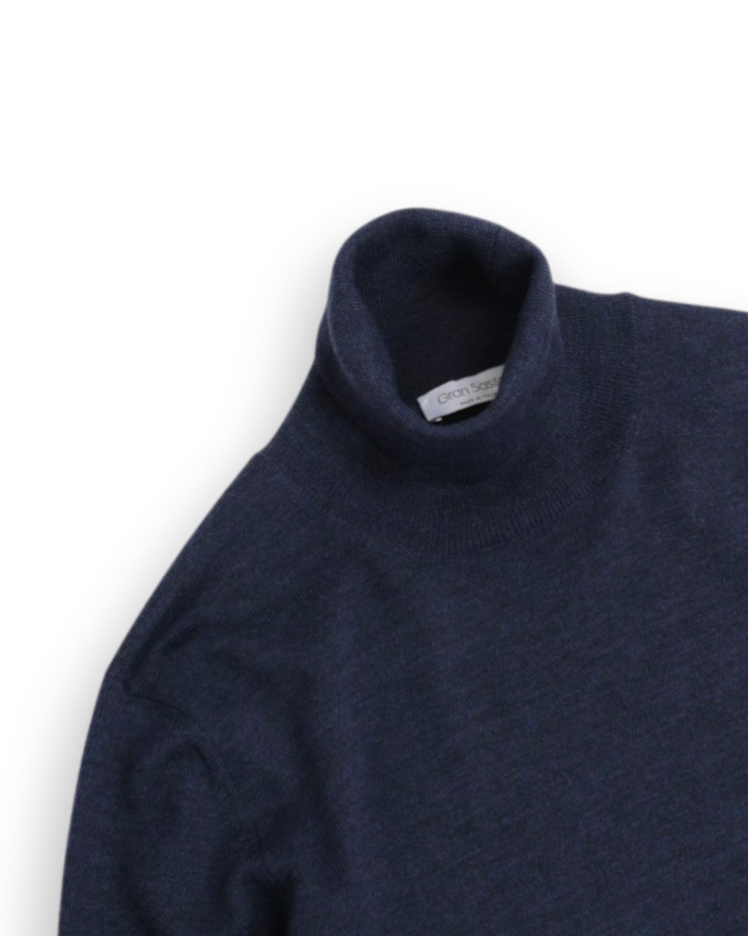 Aegan Blue Virgin Wool Rollneck