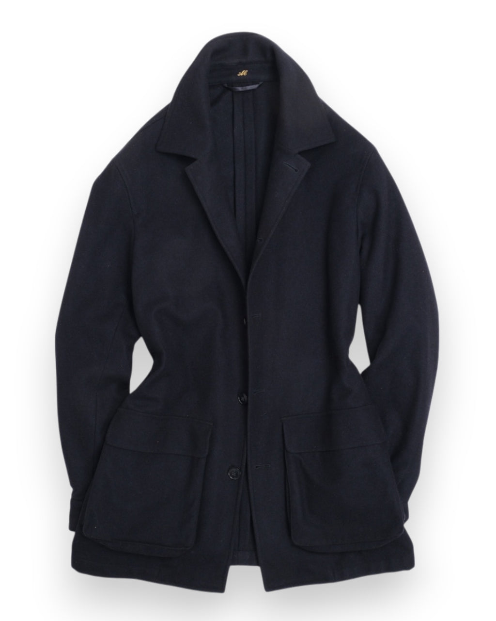 Dark Navy Cashmere Overshirt