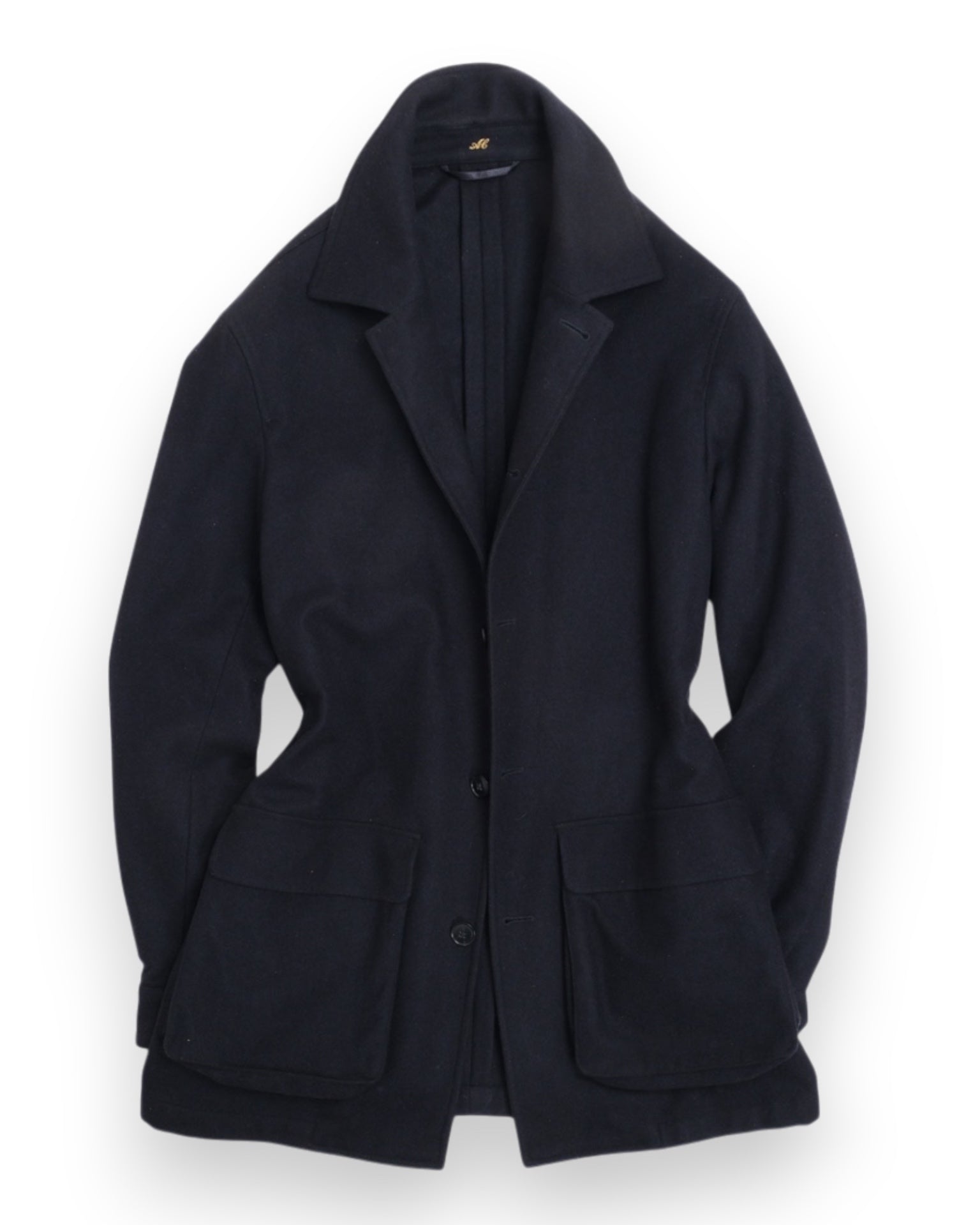Dark Navy Cashmere Overshirt