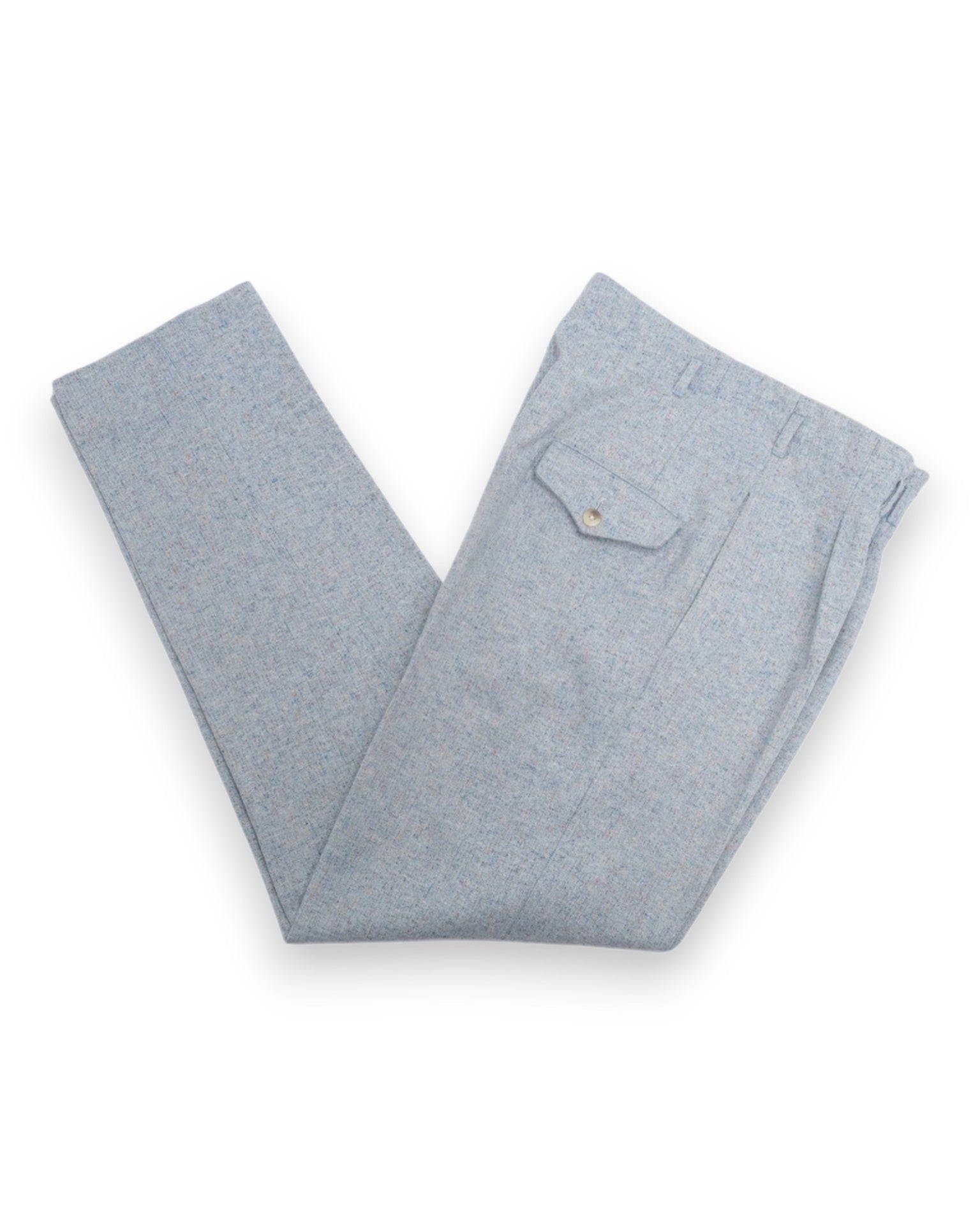 Wool Flecked Hollywood Trousers