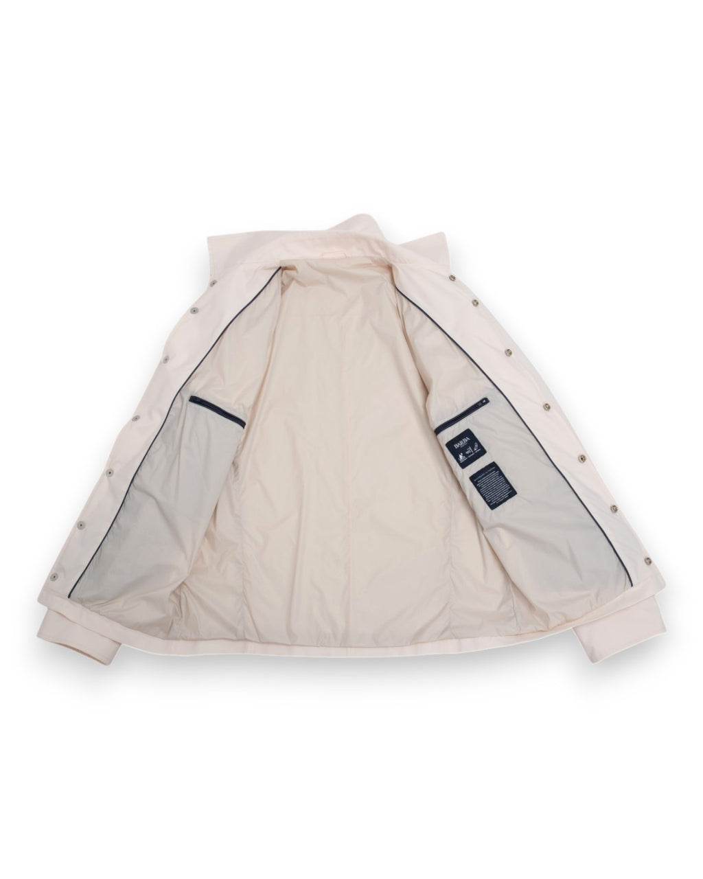 Cream Nylon Coach Jacket