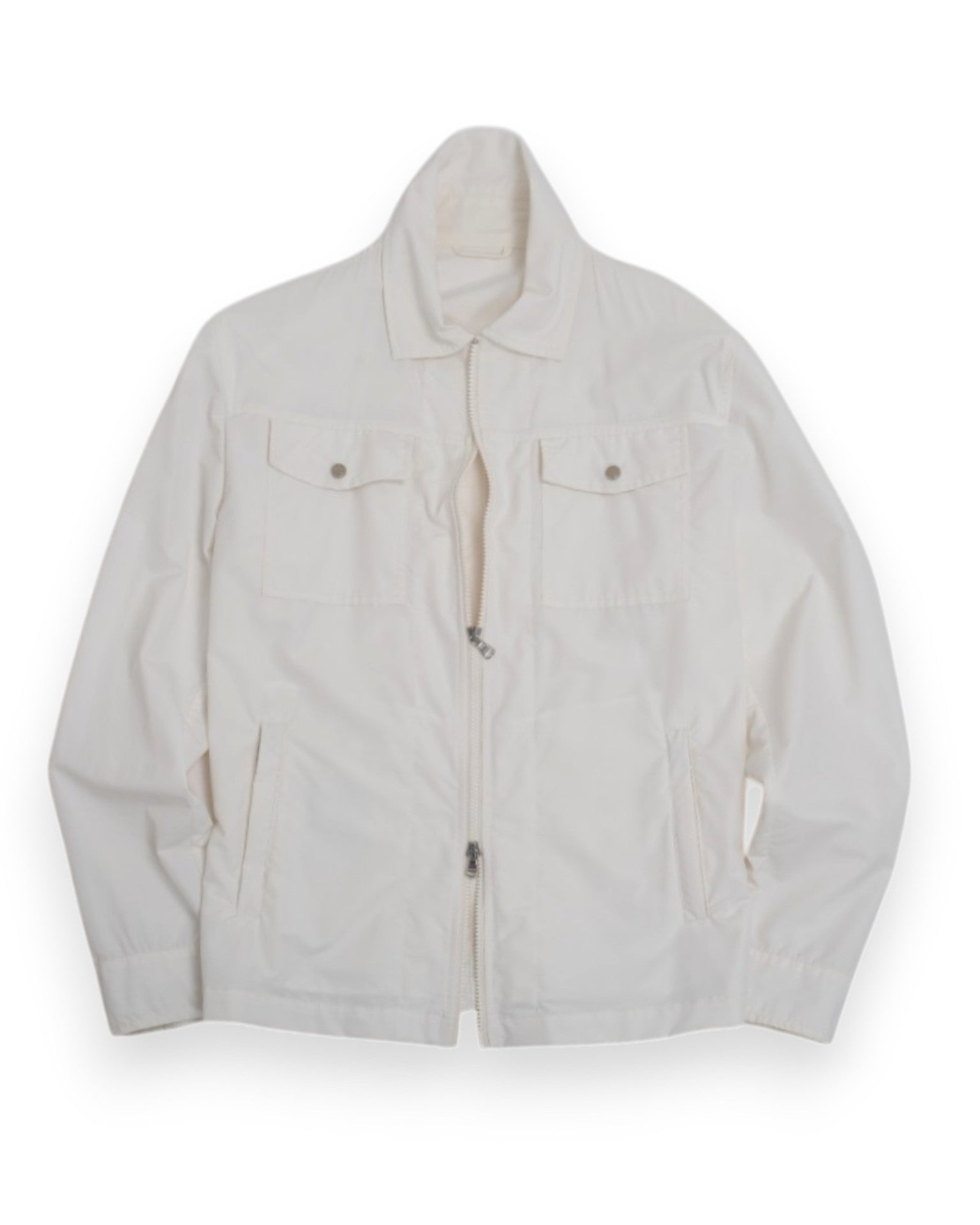 Off-White Nylon/Wool Zip Coach Jacket