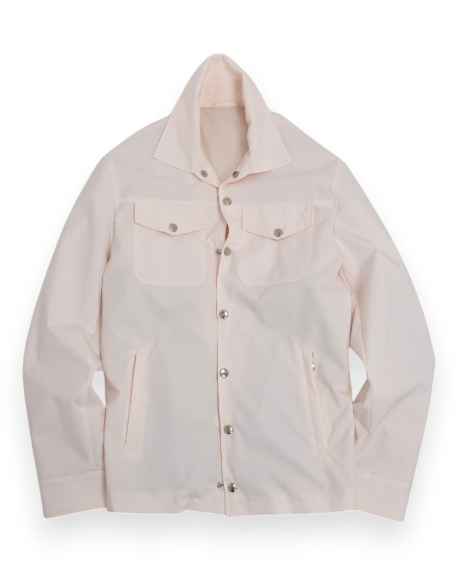 Cream Nylon Coach Jacket