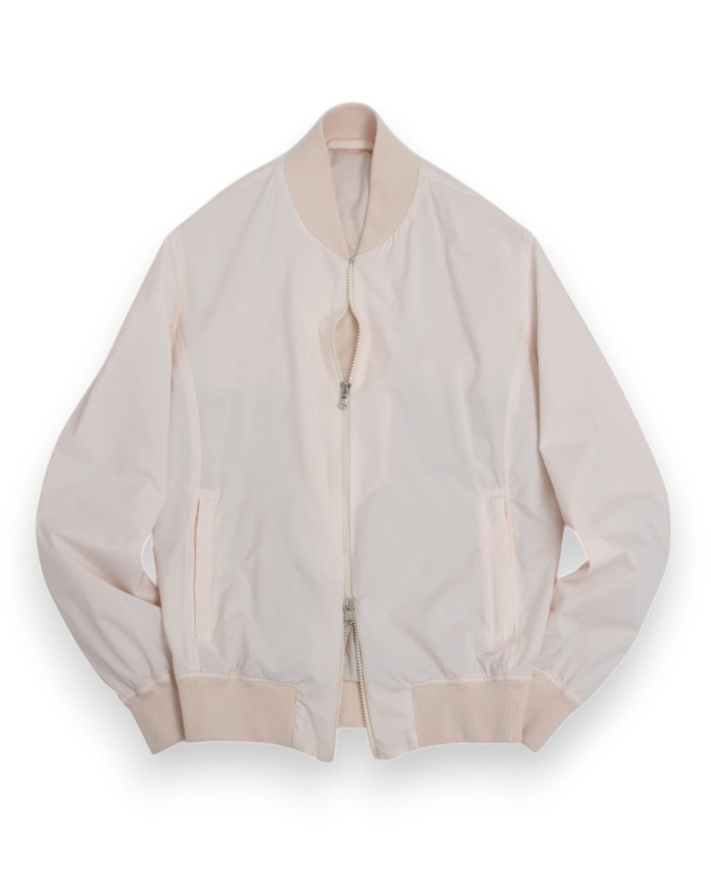 Cream Nylon Bomber