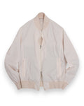 Cream Nylon Bomber