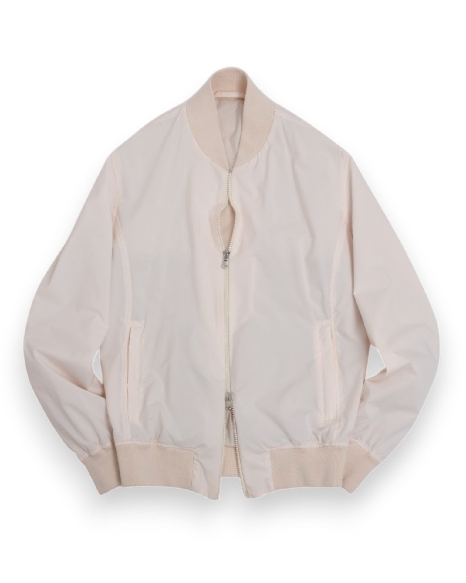 Cream Nylon Bomber