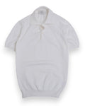 Off-White Cotton Short-Sleeve Polo