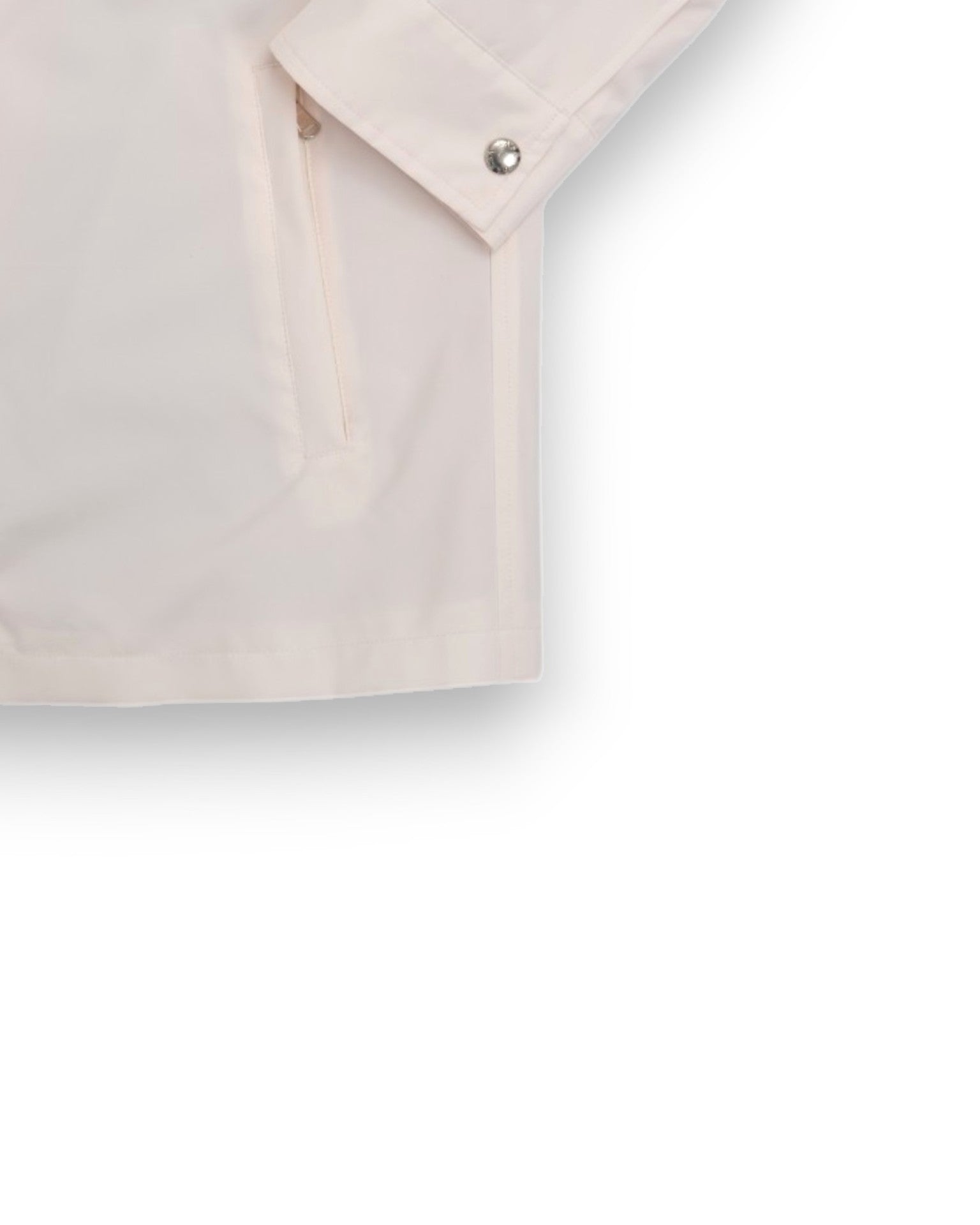 Cream Nylon Coach Jacket