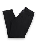 Black Linen Mid-Rise Trousers