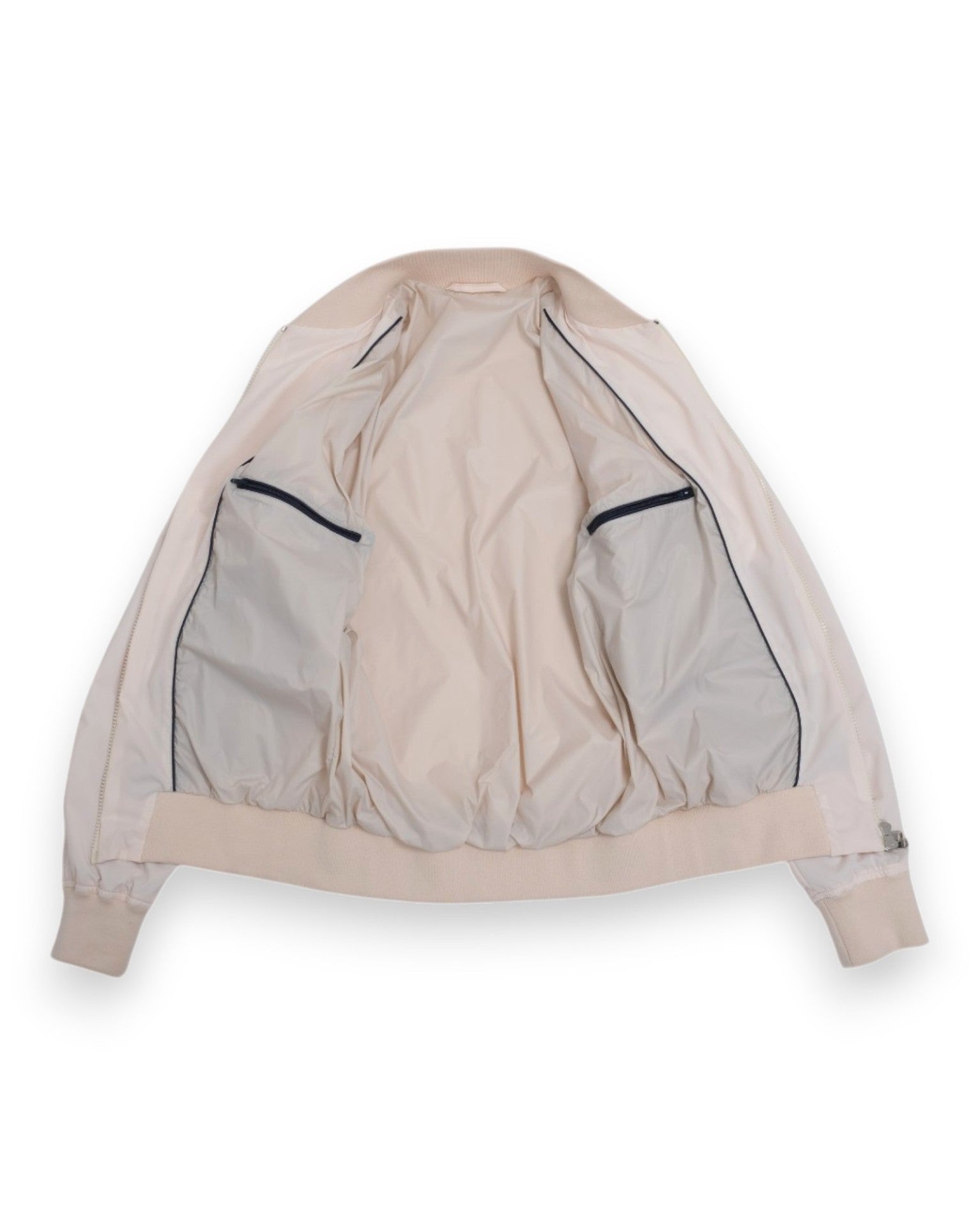 Cream Nylon Bomber