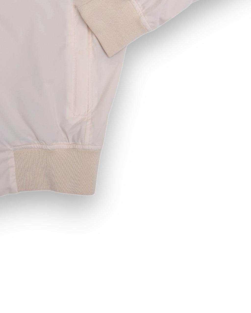 Cream Nylon Bomber