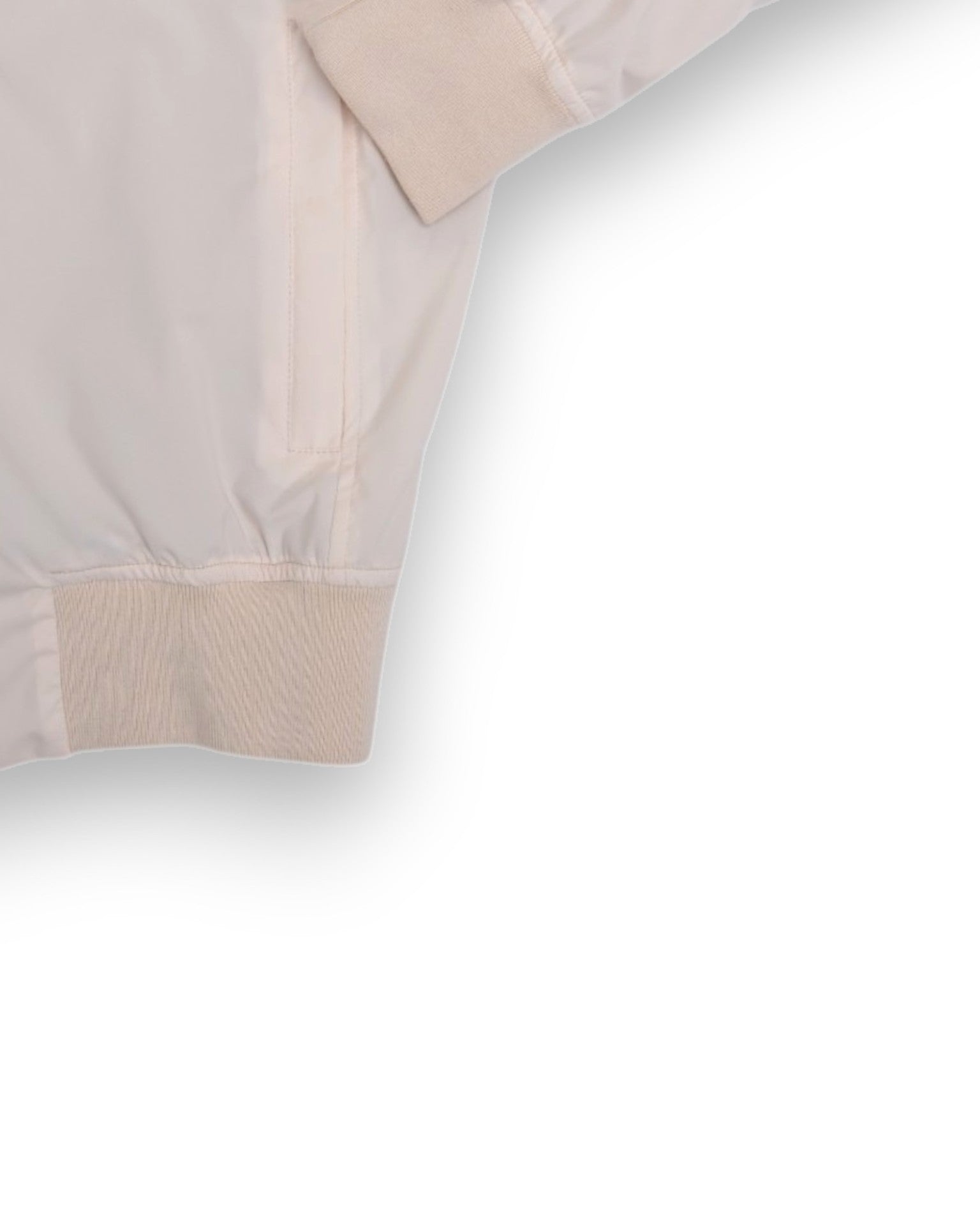 Cream Nylon Bomber