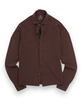 Cocoa Washed & Dyed Cotton Pique Shirt