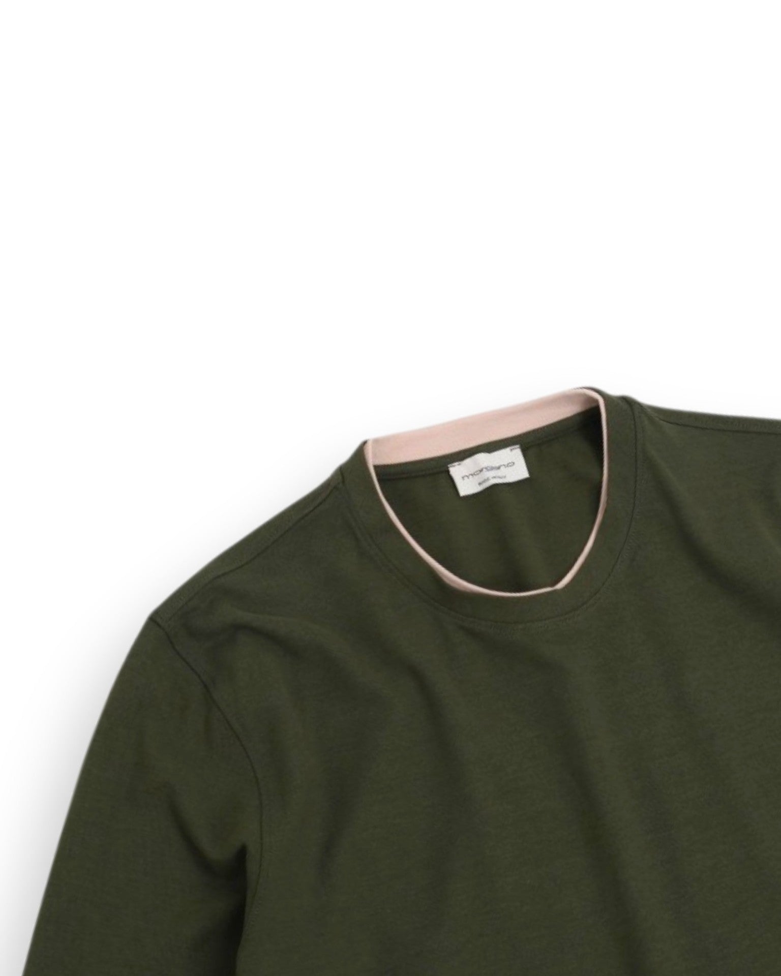 Dark Army Green Short-Sleeve Crewneck