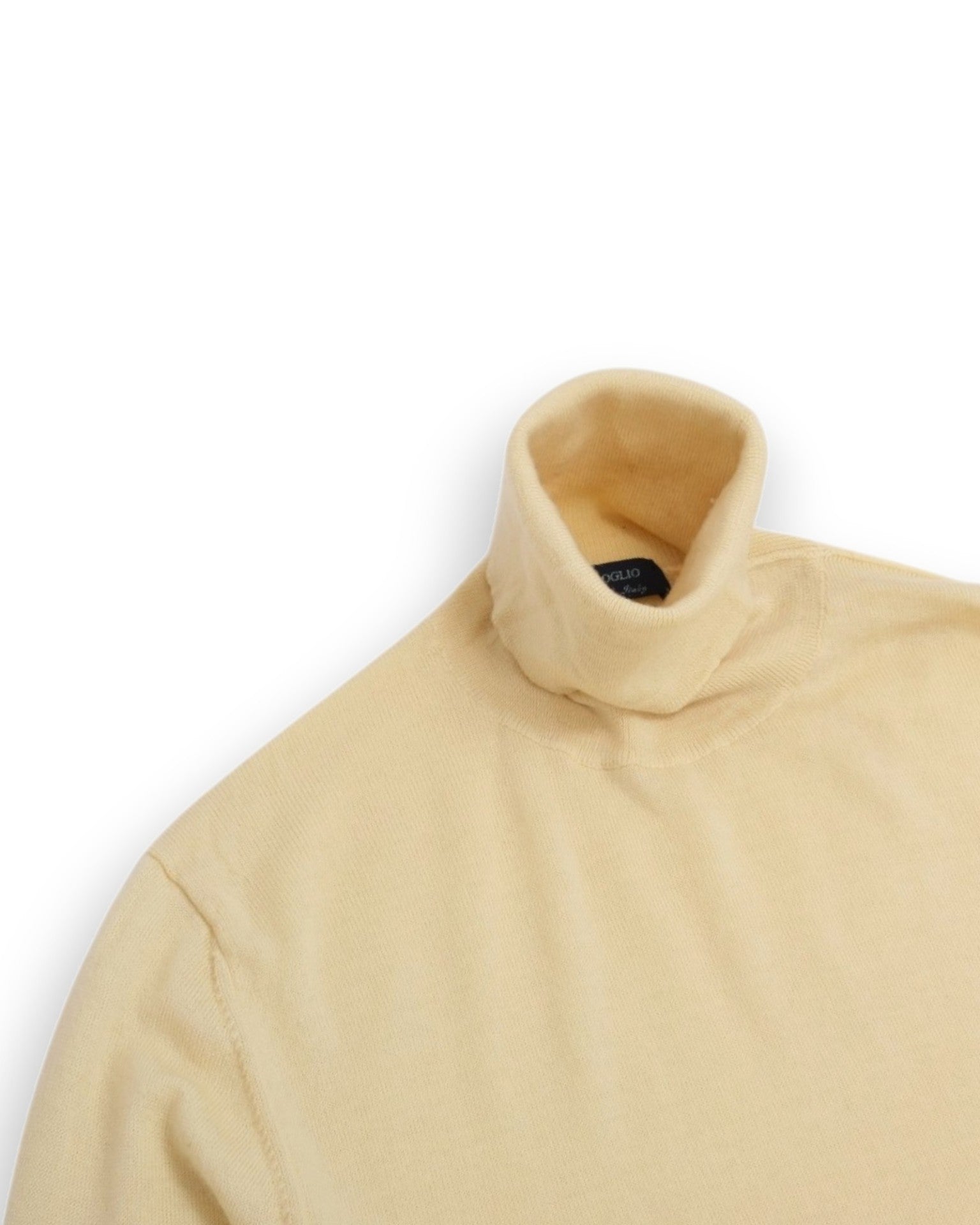 Pale Yellow Wool Rollneck