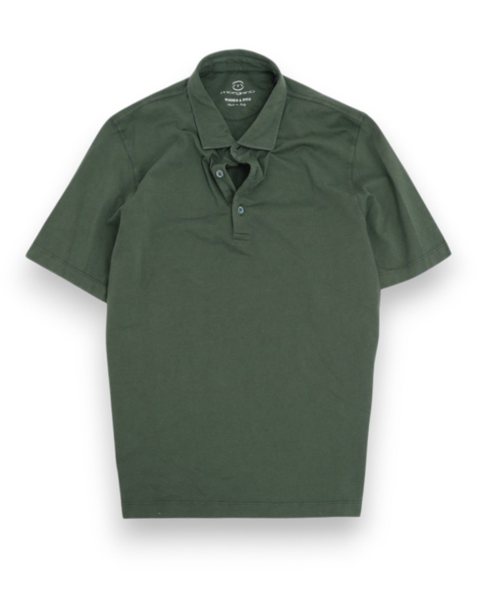 Faded Olive washed & Dyed Pique Polo