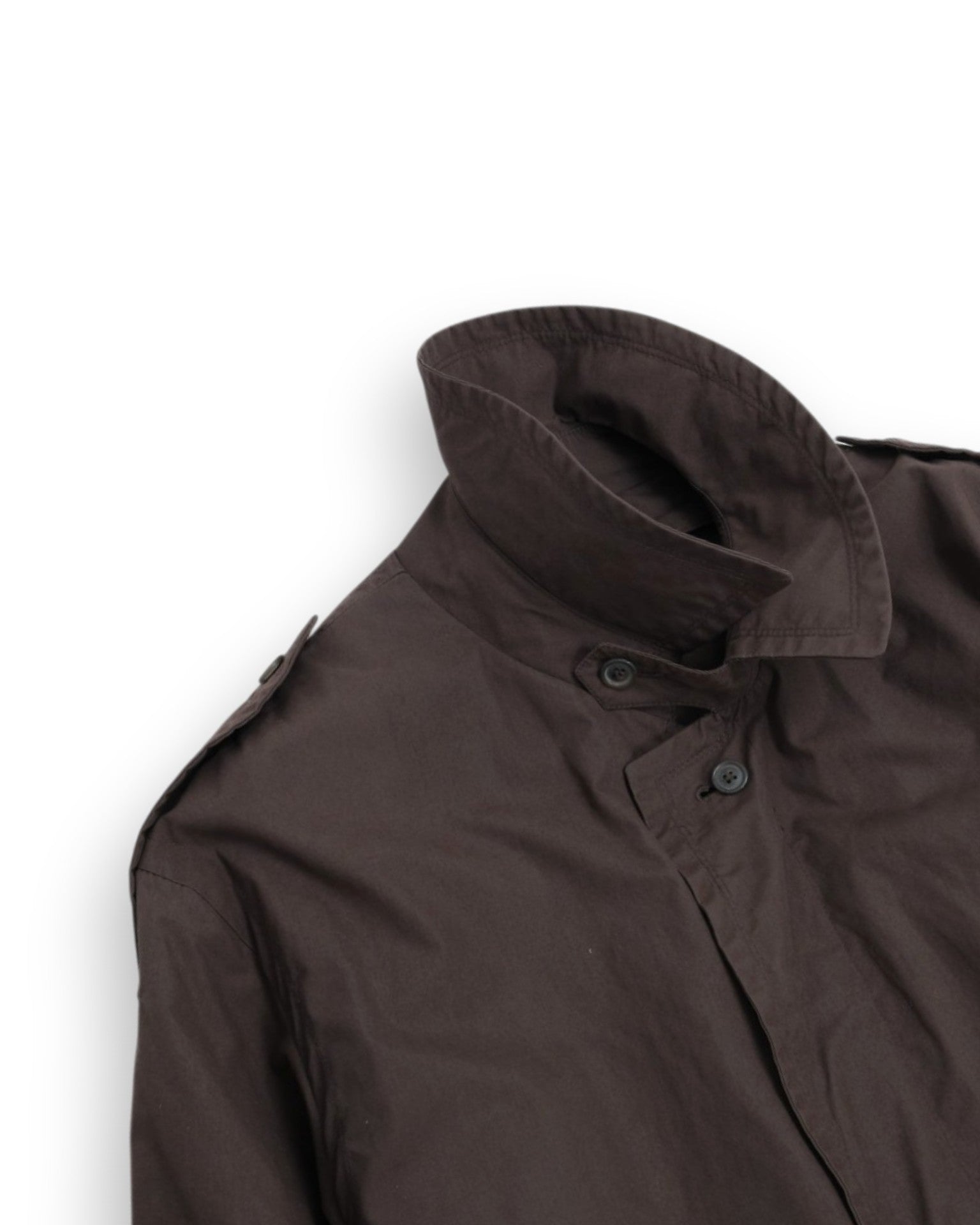 Mud Brown Belted Trench Coat