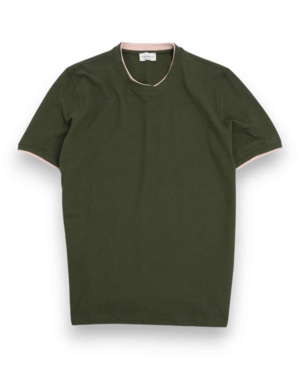 Dark Army Green Short-Sleeve Crewneck