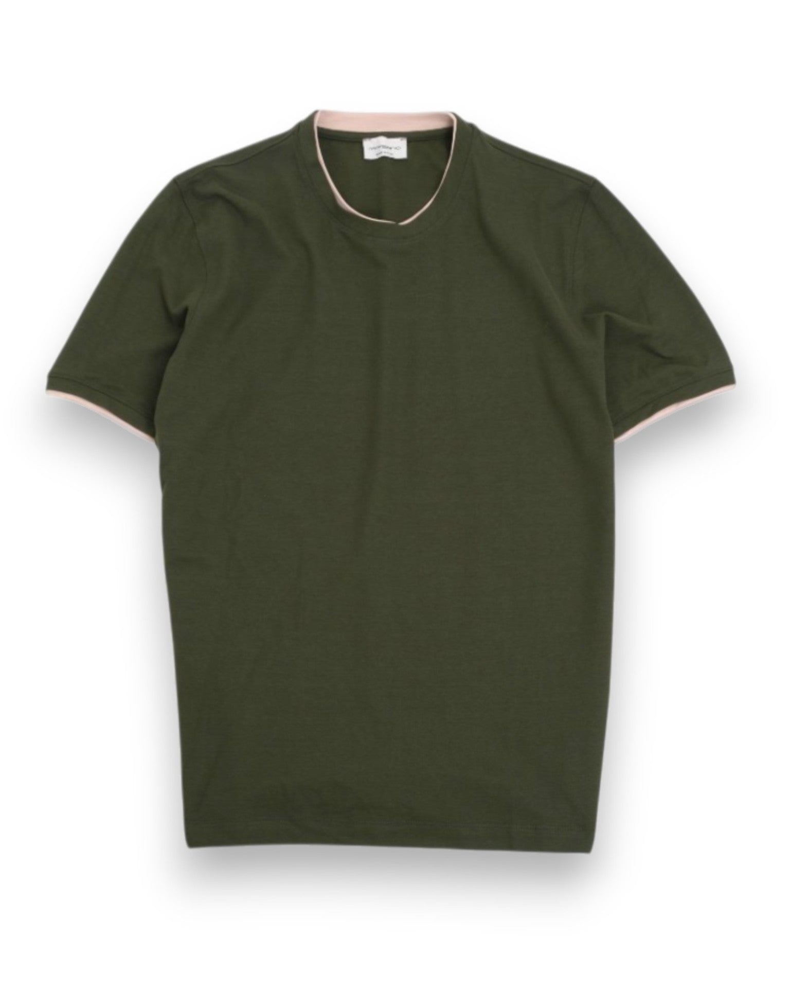 Dark Army Green Short-Sleeve Crewneck