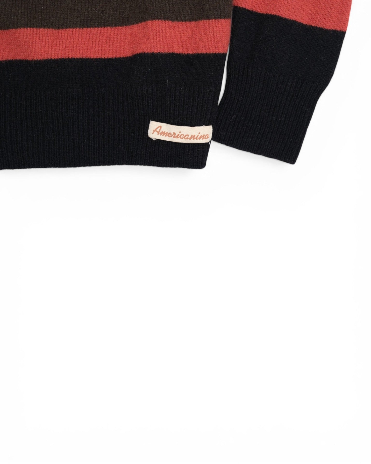 Multicolored Horizontal Striped Crewneck