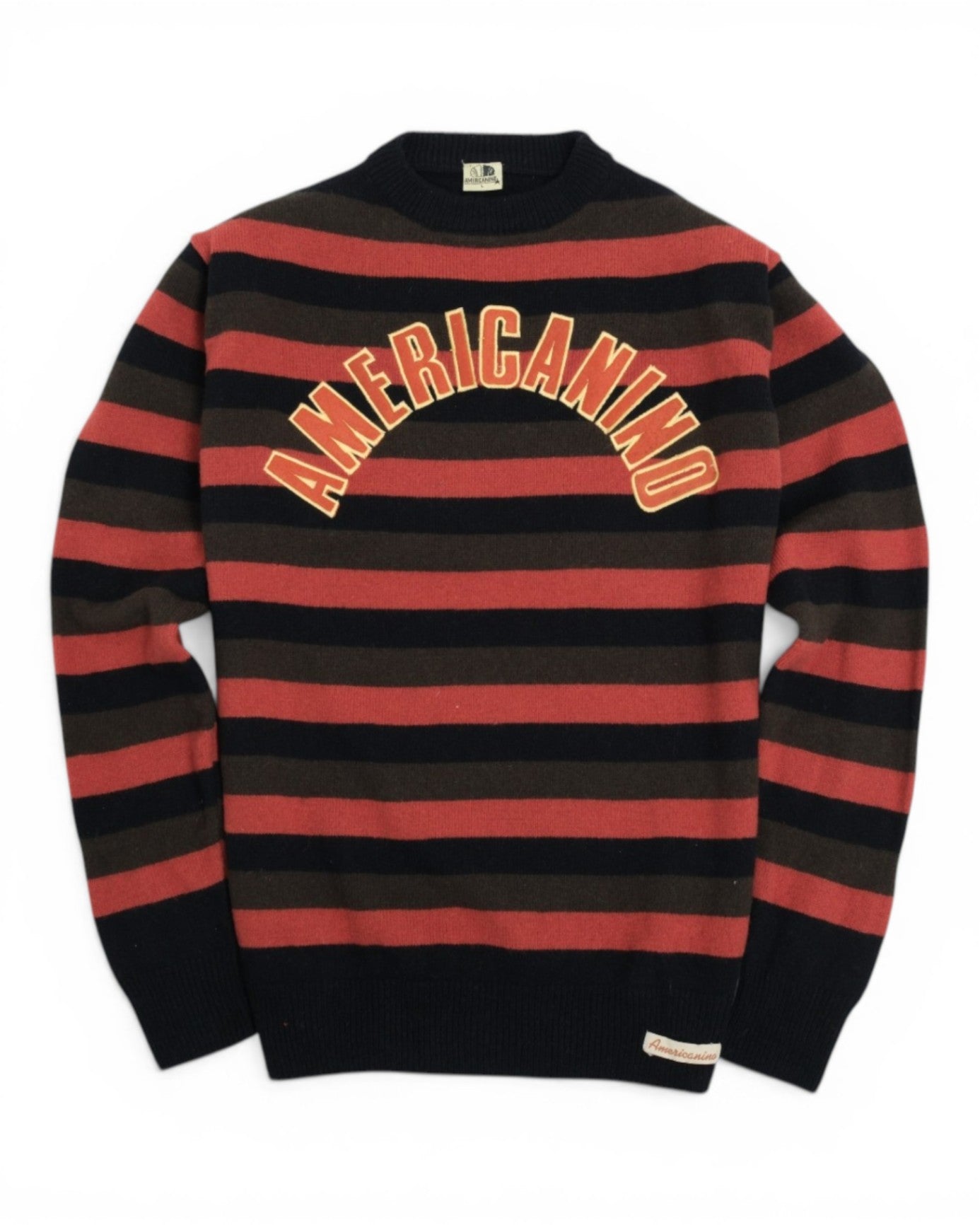 Multicolored Horizontal Striped Crewneck