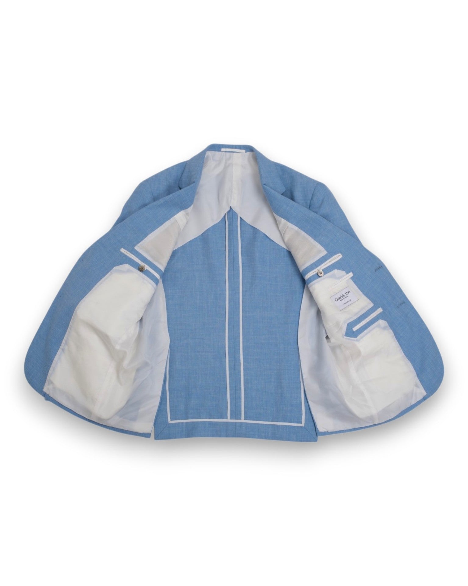 Sky Blue Linen Sports Jacket