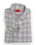 Off-White Tattersall Check Cotton/Linen BD. Shirt