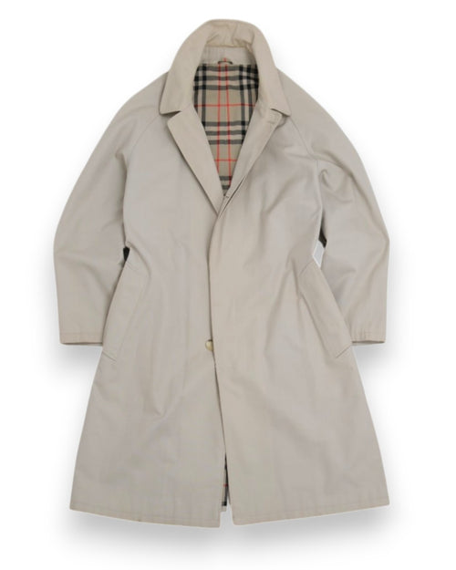 Beige Cotton Raglan Coat